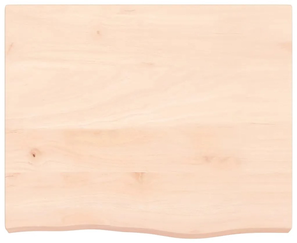 kezeletlen tömör fa fürdőszobai pult 60x50x(2-6) cm