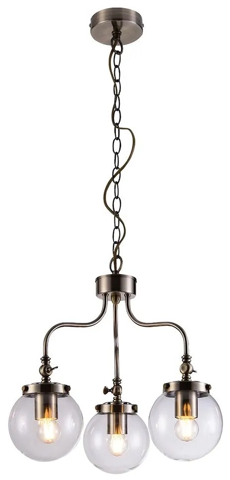 Csillár láncon BALLET 3xE27/40W/230V matt króm