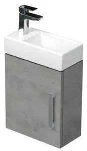 SAT Cube Way Fürdőszobaszekrény mosdóval 40x47,5x20 cm beton matt CUBE320401DBE