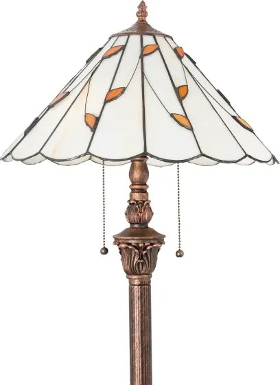 Brilagi - Tiffany vitrázs állólámpa FOLIA 2xE27/60W/230V