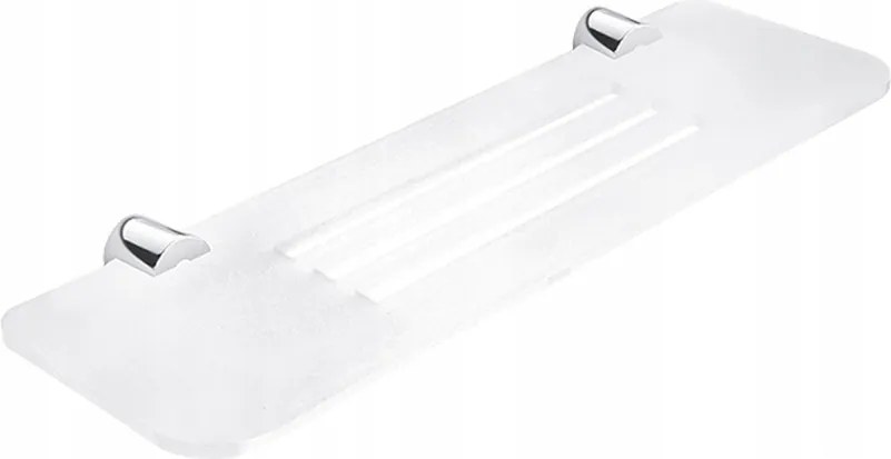 Nimco Bormo fürdőszobai polc lyukakkal, matt fehér, 40 cm Br X340-26