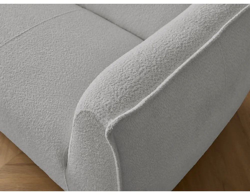 Világosszürke buklé kanapé 242 cm Giorgia – Bobochic Paris