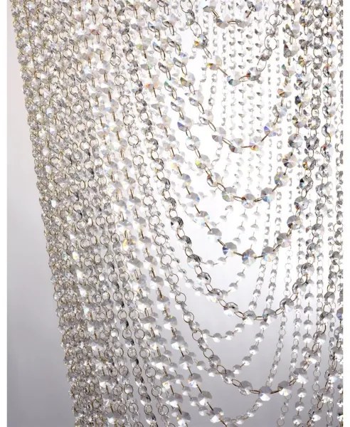 Searchlight 10883-10SB - SWOOP felületre szerelhető csillár, 10x GU10/50W/230V