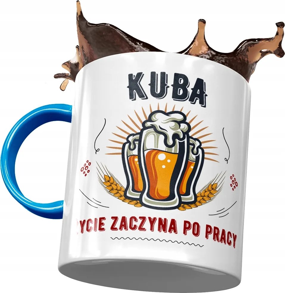 Kék Bögre Jakab Kuba Férj Kolléga Ajándék Nyomtatott Fotóval