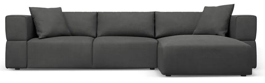 Sötétszürke sarokkanapé (jobb oldali) Esther – Milo Casa