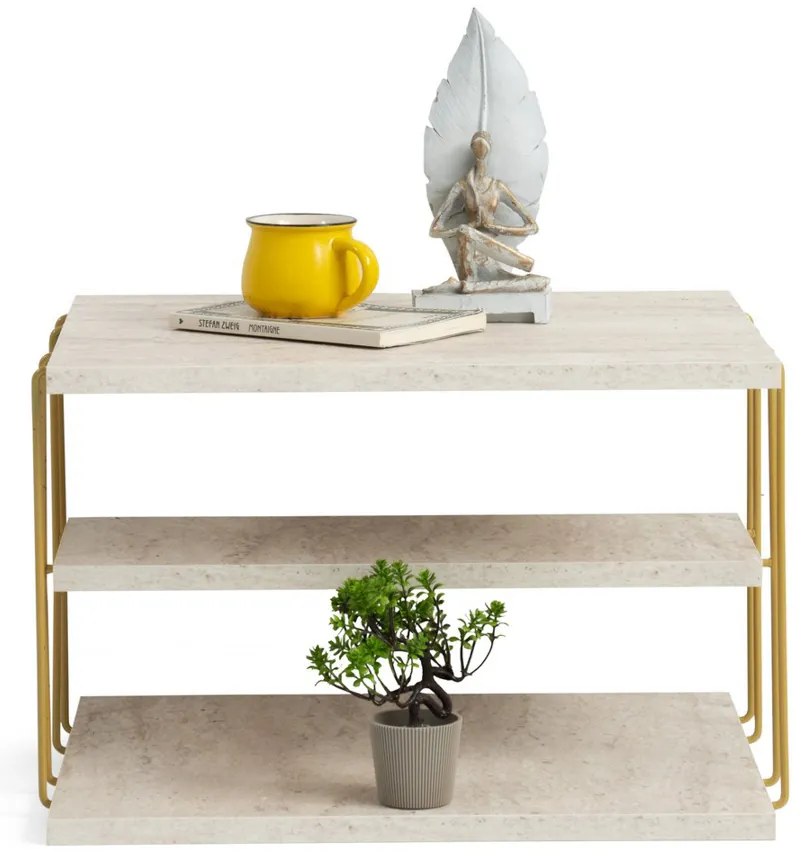 Lifon Gold Travertine kisasztal