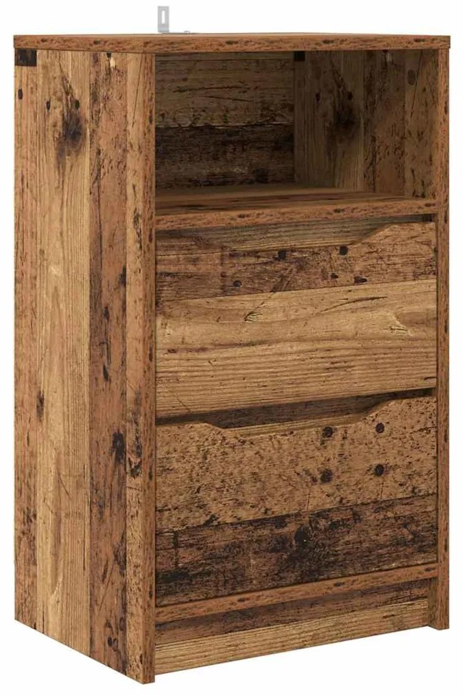 Éjjeli asztal fiókkal Öreg fa 40 x 30 x 467 cm Faanyag