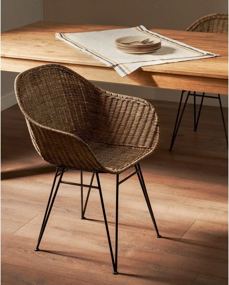 Natúr színű étkezőszék Chart – Kave Home