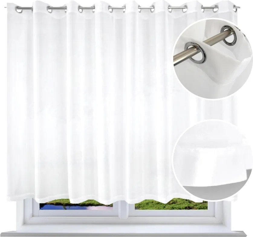 Egyenes függöny szegéllyel 300x160 átvezető függöny sima gurulós