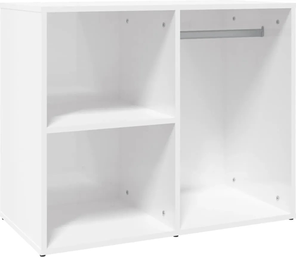 vidaXL magasfényű fehér szerelt fa pipereszekrény 80 x 40 x 65 cm