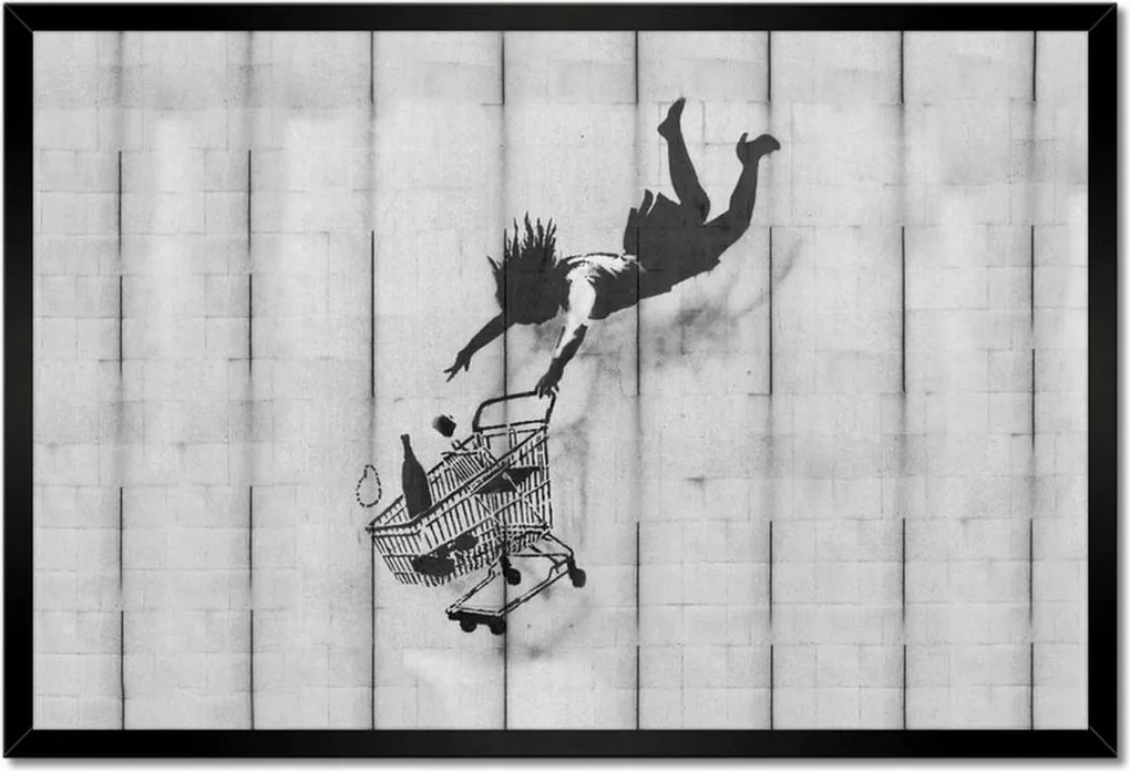 Poszterek keretben 60x40 Banksy kosár