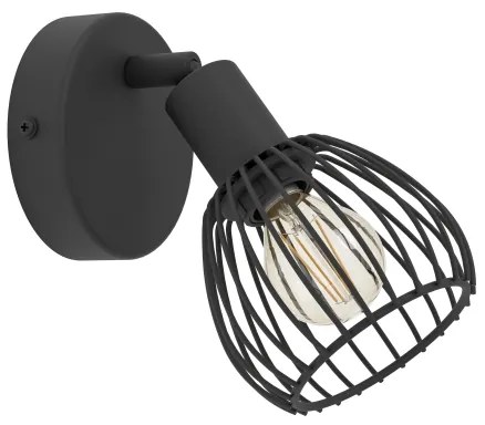 Eglo 901038 - Fali lámpa SONNINO 1xE14/40W/230V fekete