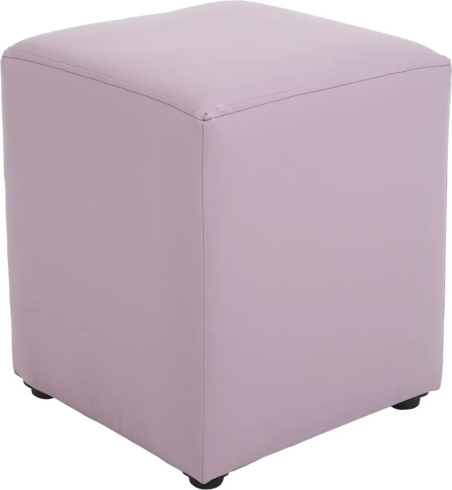 Cube puff - műbőr, lila - 21897 R