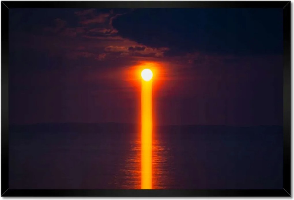 Poszterek keretben 60x40 Naplemente tükröződés