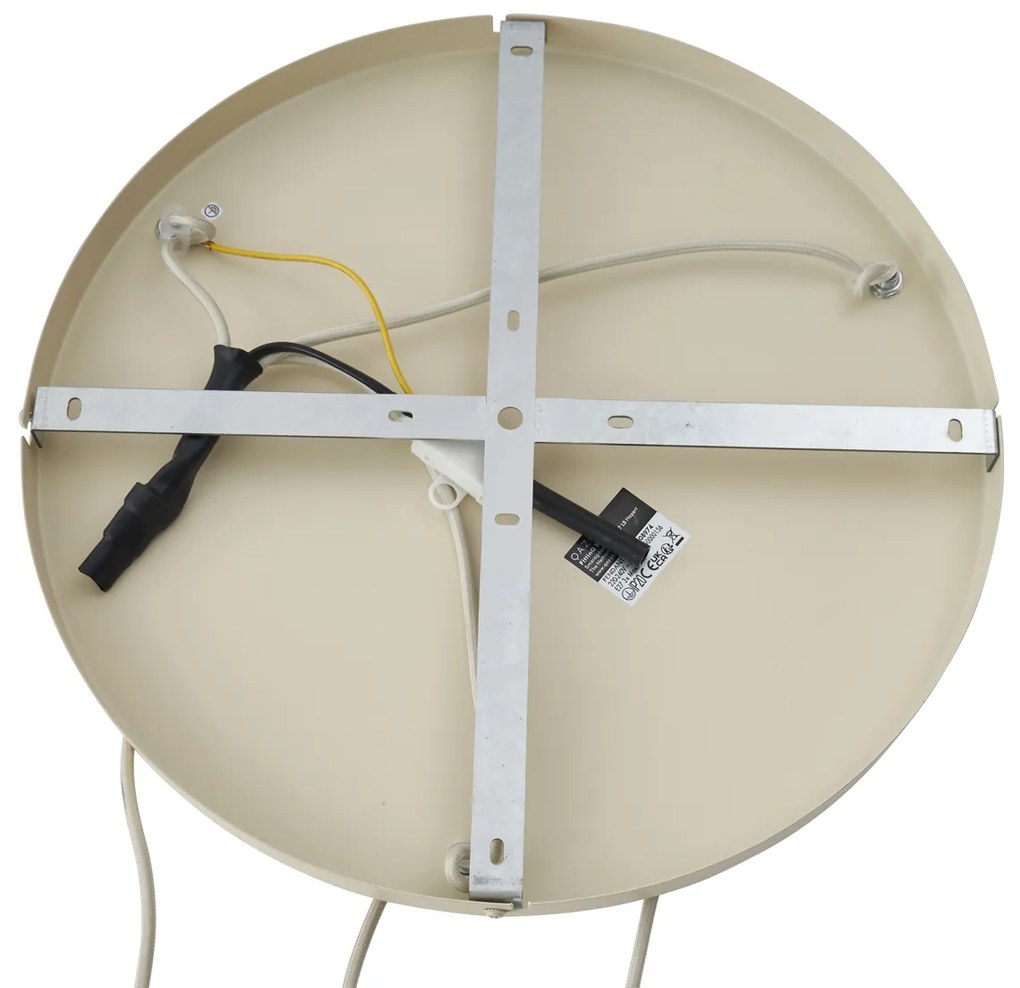 Japandi függőlámpa bézs színű szöveternyővel, 3 égős - Bida