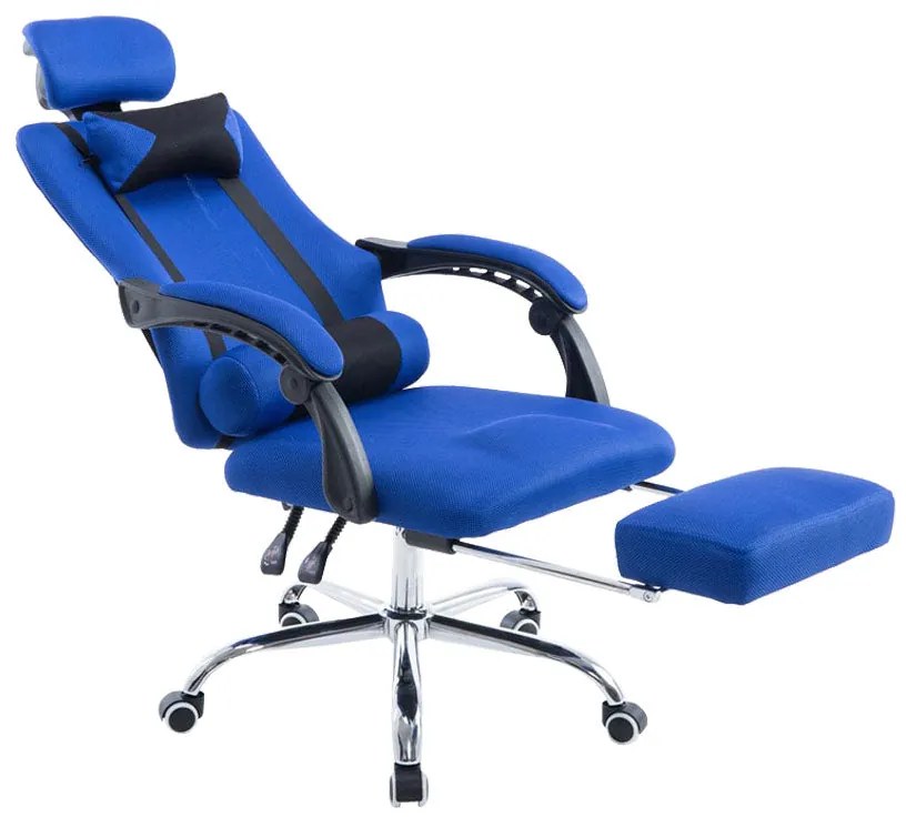 Fellow szövet irodai forgószék, dönthető háttámlával, lábtartóval, állítható fejtámlával