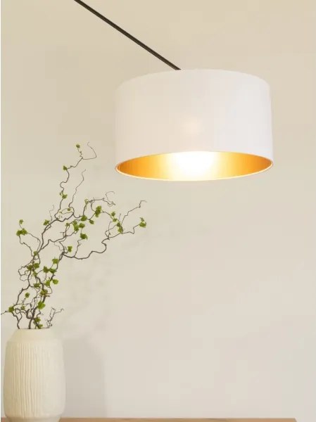 LED állítható csillár rúddal GORTA 1xE27/60W/230V fehér/arany