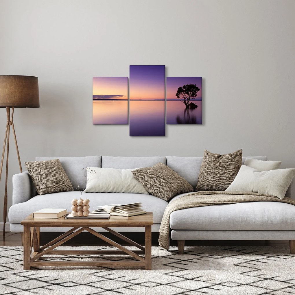 A vízfelszín képe napkeltekor (90x60 cm)