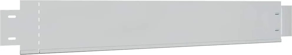 vidaXL Horganyzott acél ágyásszegély 5 db-os szett 100 x 14 cm