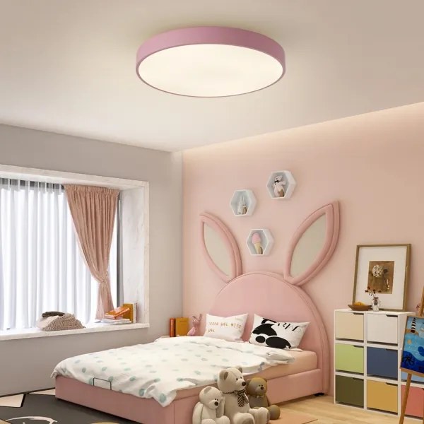 Brilagi - LED dimmelhető mennyezeti lámpa POOL LED/60W/230V 3000-6000K 60 cm rózsaszín+távirányító