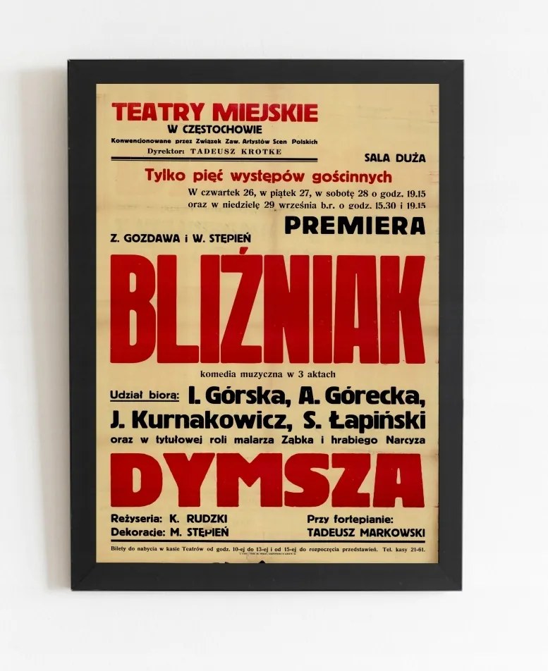 Régi háború utáni poszter Iker 1946r. 70x50cm