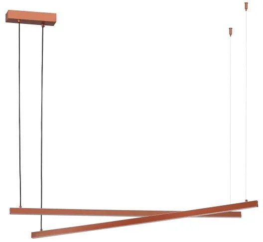 Argon 8837 - LED Csillár zsinóron MIAMI LED/74W/230V 3000K barna