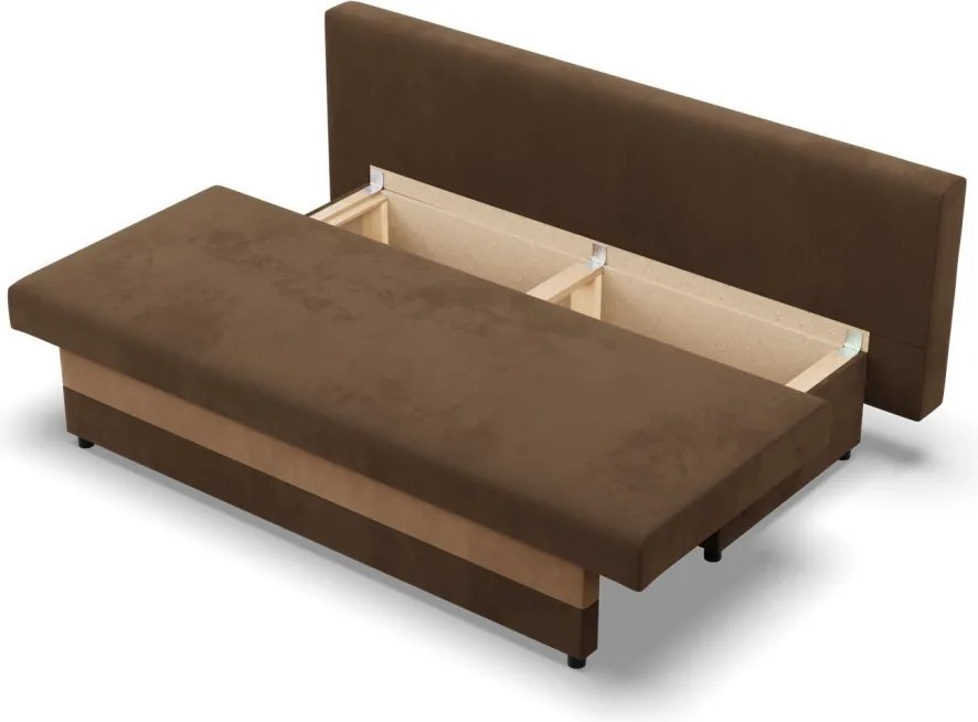 Sony kanapé, szövet anyag, hab töltet, barna