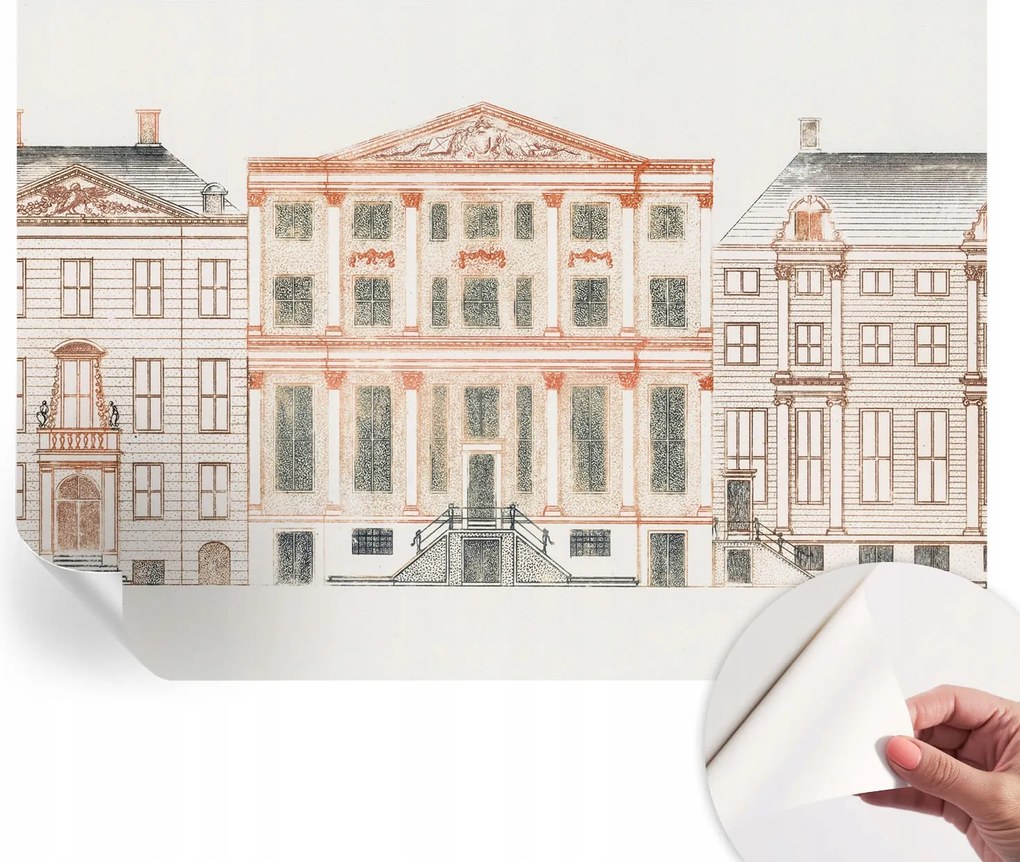 Dekoratív öntapadós fotótapéta irodába Klasszikus épületek 312x219 cm