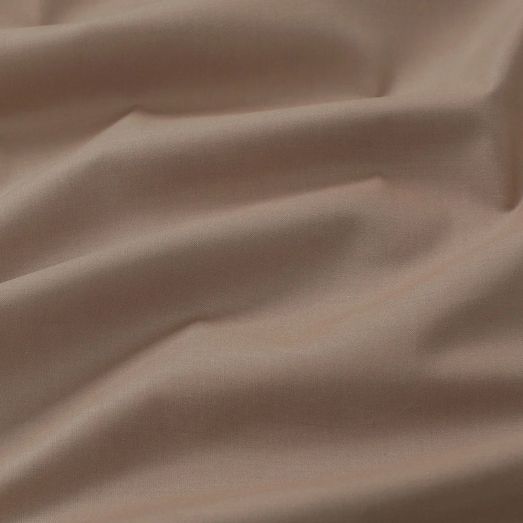 Goldea kör alakú pamut terítő - kávébarna Ø 110 cm