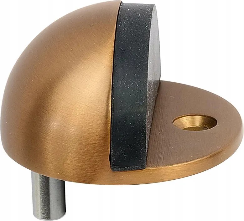 Ajtóütköző 43x24mm rozsdamentes acél, réz felülettel