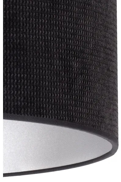 Duolla - Csillár zsinóron LYON 1xE27/15W/230V átm. 40 cm fekete