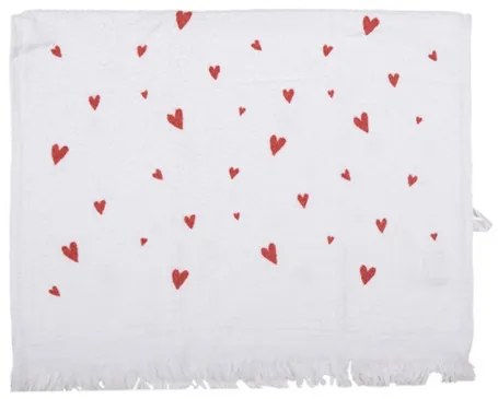 Konyhai kéztörlő 40x66cm pamut, Hearts