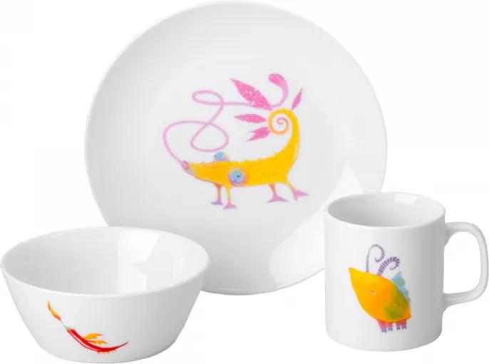 Lunasol - 3 db-os Fruitopia porcelánkészlet gyermekek számára - Kids world (450512)