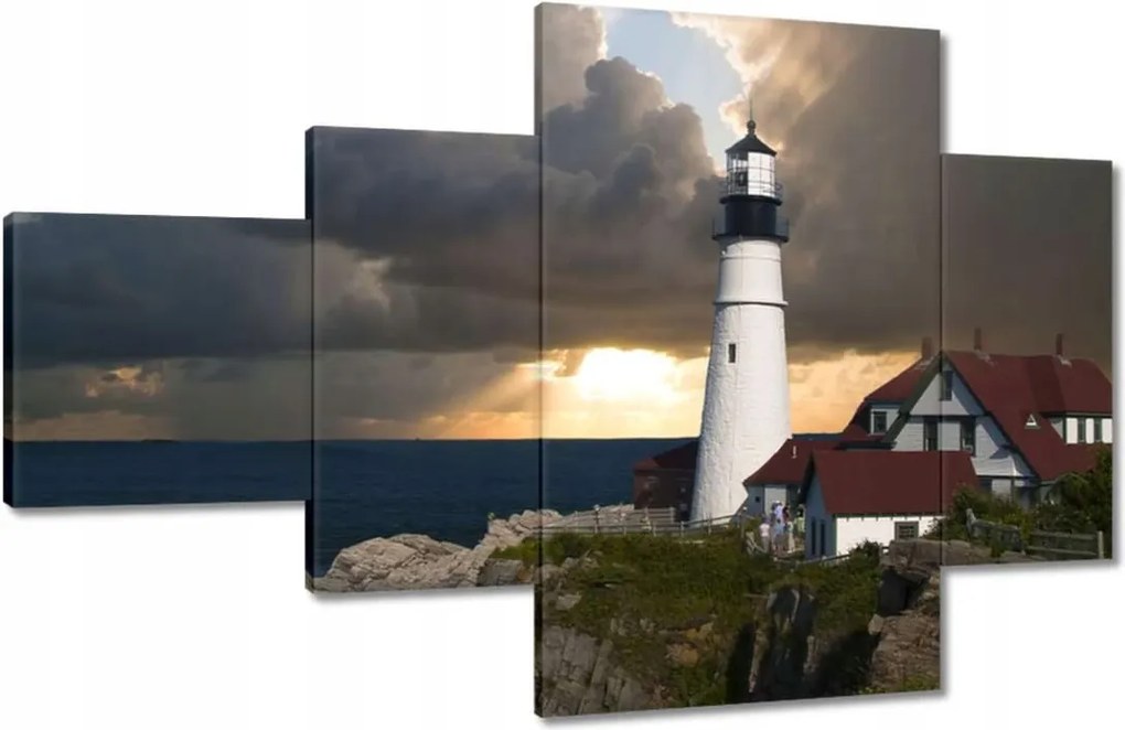 Vászonkép 130x80 Világítótorony Tenger