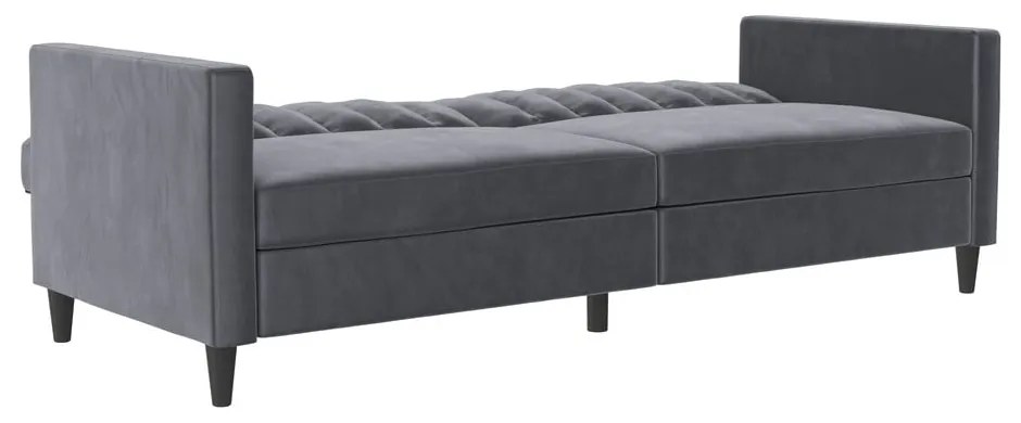 Szürke bársony kanapé 207 cm Celine – Støraa