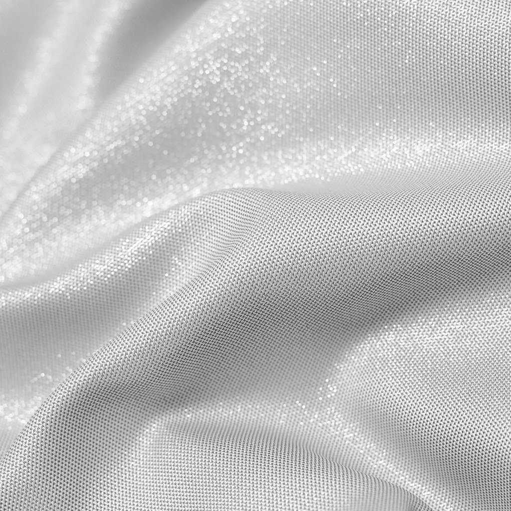 Goldea karácsonyi exkluzív drapéria - ezüst csillogású 140x135 cm