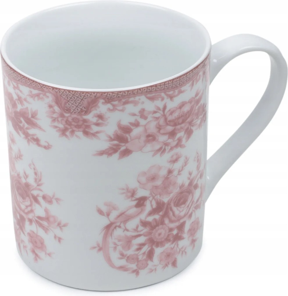 Rose kerámia bögre rózsaszín 350ml rózsa virág kávé tea ajándék