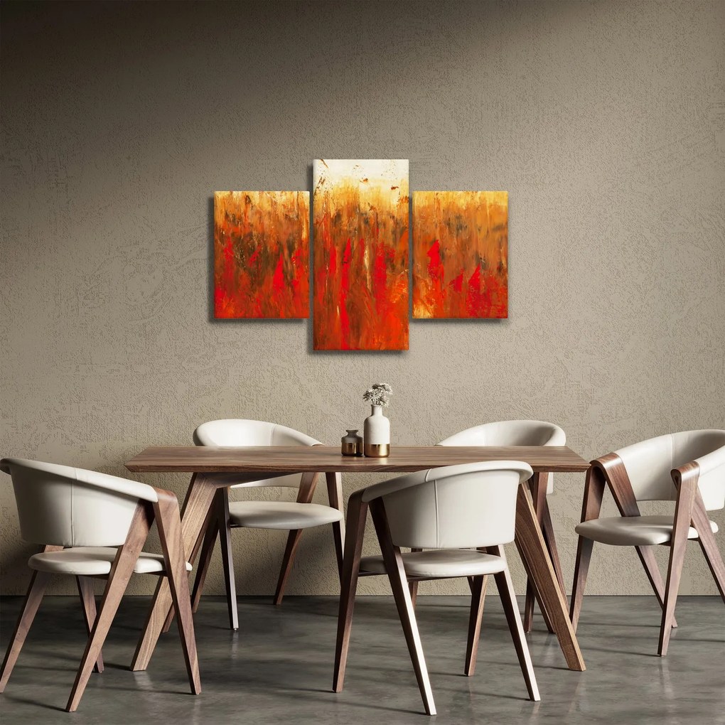 Kép - Festett absztrakció (90x60 cm)