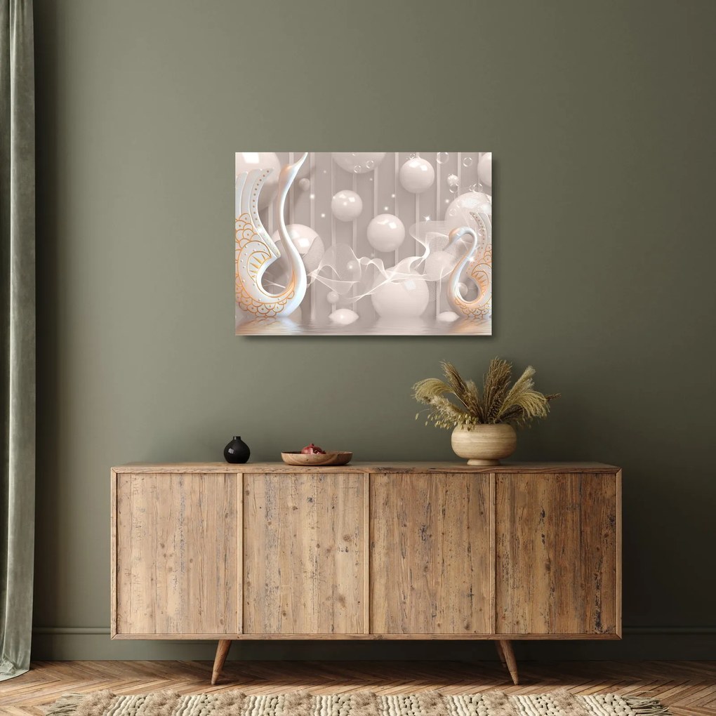 Kép - Átkozott hattyúk (üvegen) (70x50 cm)