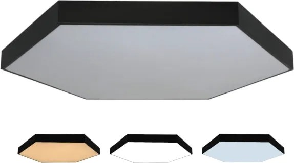 LED mennyezeti lámpatest LED/240W/230V 3000/4000/6500K átm. 120 cm fekete