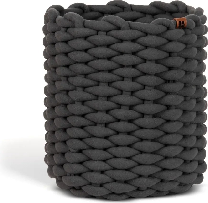 Textil tárolókosár ø 25x25 cm Peach Skin Round M – Bigso