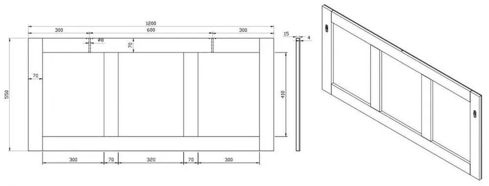 Nina 120 fali tükör