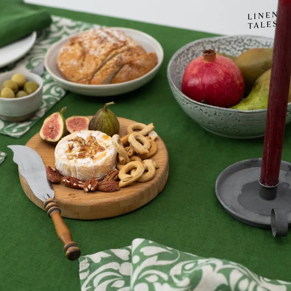 Len asztalterítő 140x140 cm True Green – Linen Tales