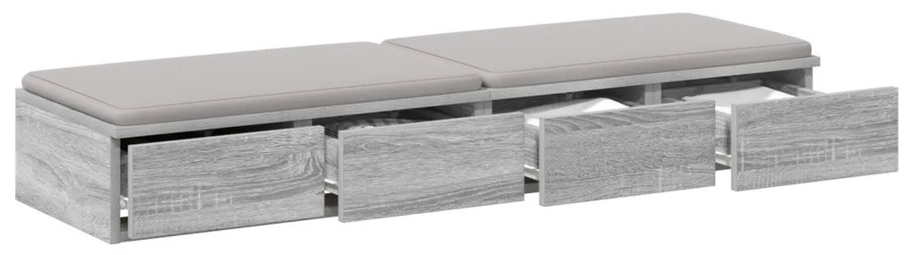 Ágyfiókok fiókkal Szürke sonoma 120 x 36.5 x 16.5 cm Faanyag