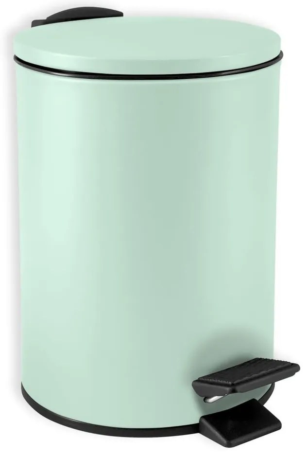 Mentazöld acél pedálos szemetes 3 l Adelar – Spirella