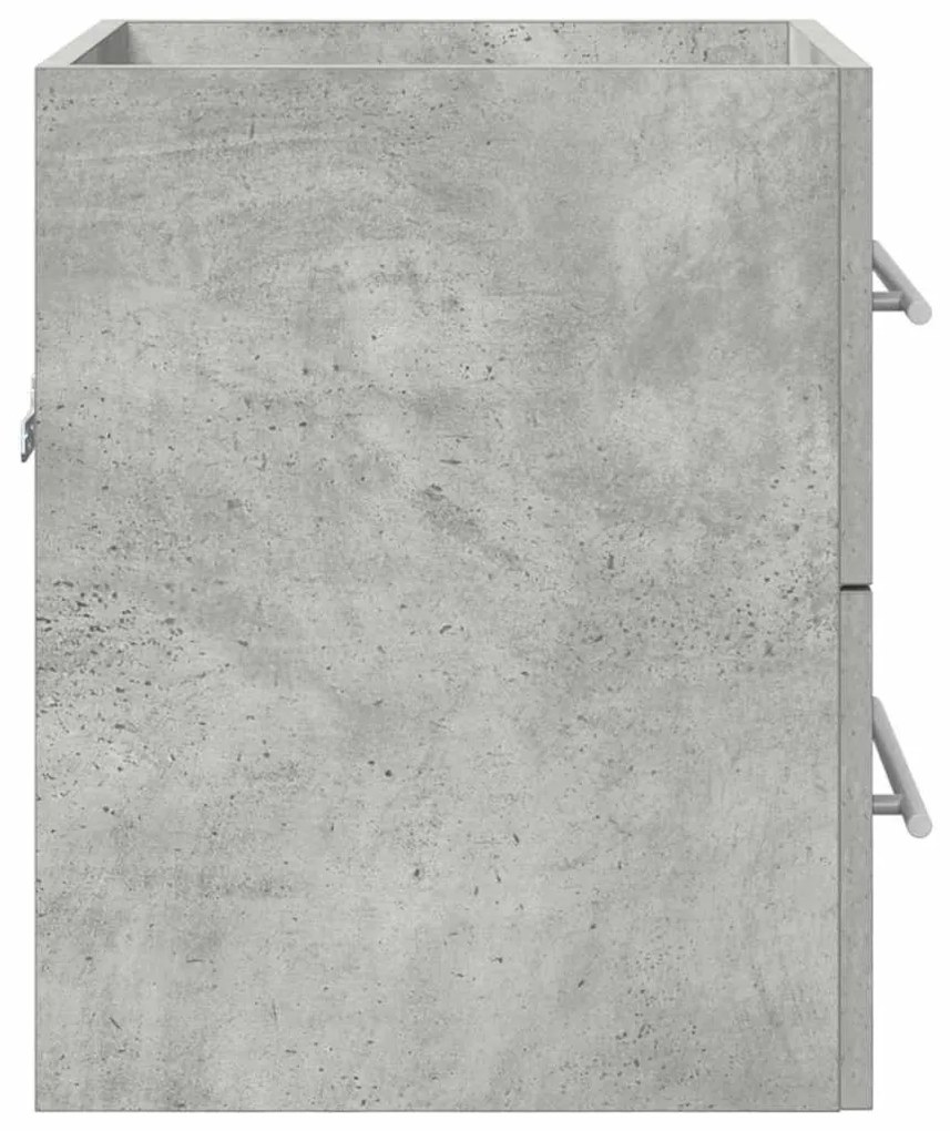 vidaXL Mosdókagyló szekrény Beton Szürke 38,5 x 41 x 48 cm Faanyag