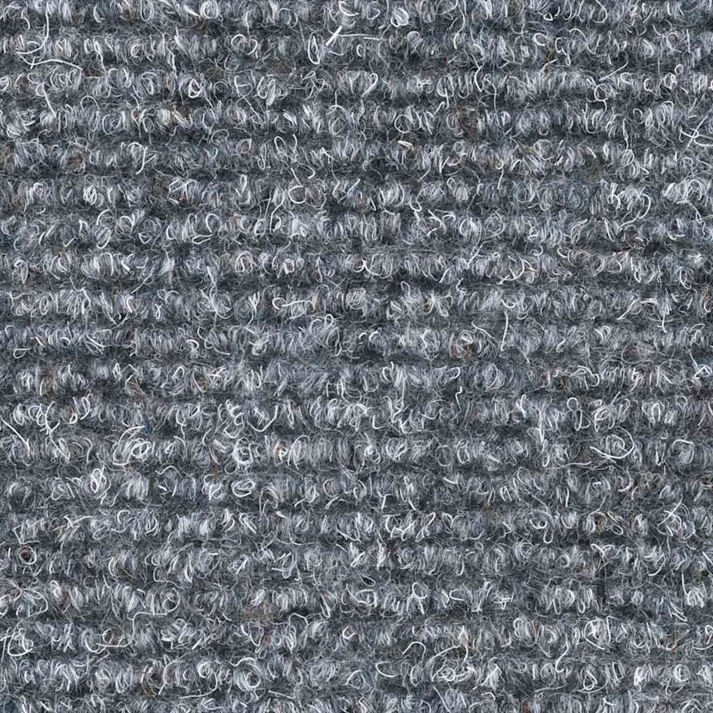 30 db öntapadós lépcsőszőnyeg, 65 x 21 x 4 cm, világosszürke, nagy félkör alakú
