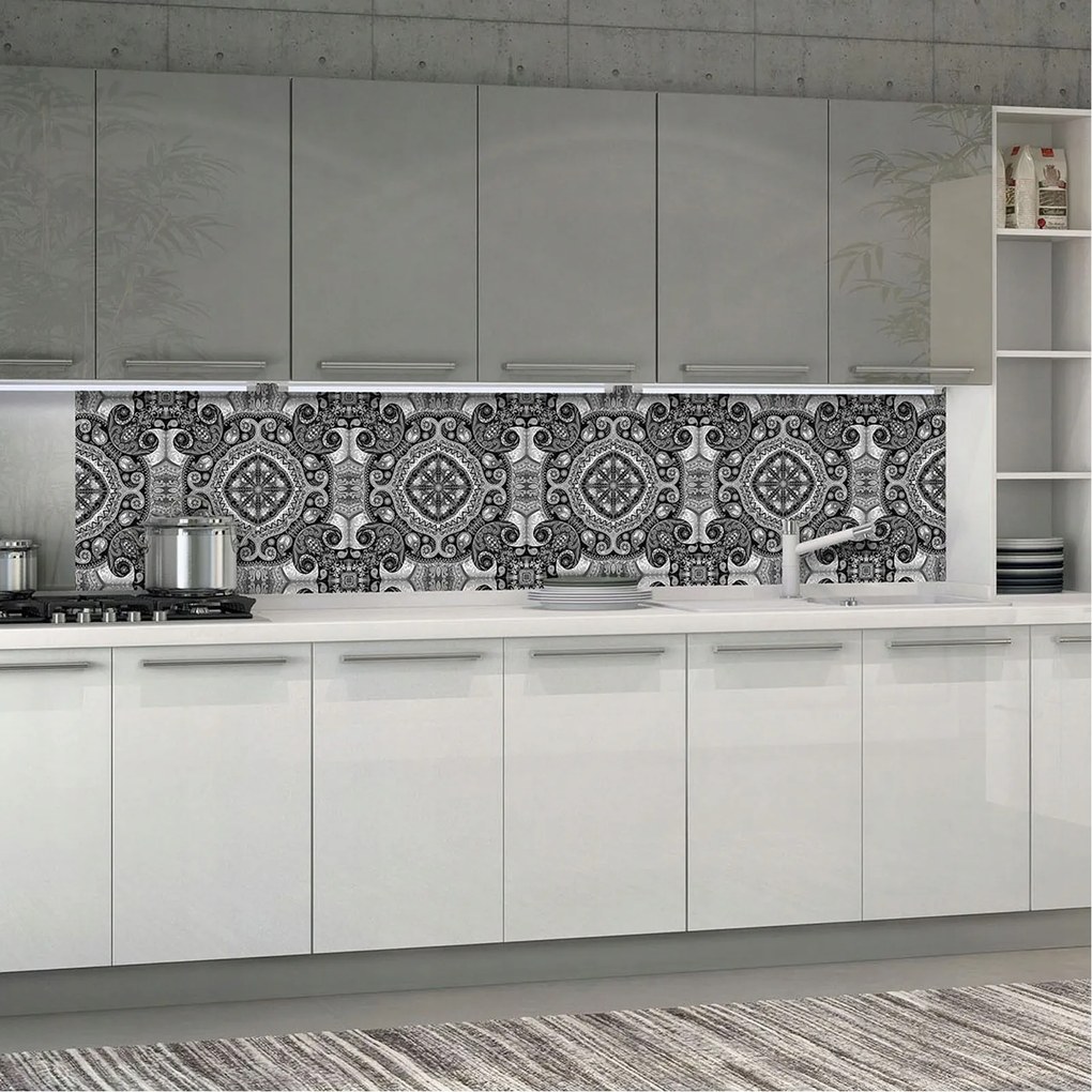 Tapéta Arabeska Díszek Klasszikus Minta Geometrikus Virágok 250x60 +ragasztó