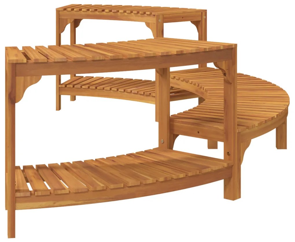 Jakuzzi Környezet Félkör Barna 272 x 120 x 55,5 cm Tömör Akácfa