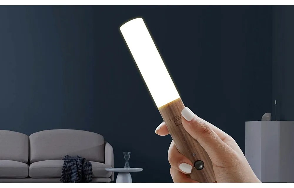 Barna USB-s LED fali lámpa Baton – Gingko